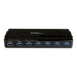 StarTech.com 7 Port USB 3.0 SuperSpeed Hub - USB 3 Hub Netzteil / Stromanschluss und Kabel Produktbild Additional View 2 S