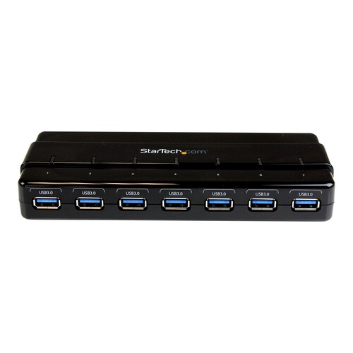 StarTech.com 7 Port USB 3.0 SuperSpeed Hub - USB 3 Hub Netzteil / Stromanschluss und Kabel Produktbild Additional View 2 L