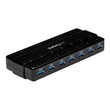 StarTech.com 7 Port USB 3.0 SuperSpeed Hub - USB 3 Hub Netzteil / Stromanschluss und Kabel Produktbild Additional View 4 S
