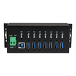 StarTech.com Industrieller 7 Port USB 3.0 Hub mit Überspannungsschutz Produktbild Additional View 2 S