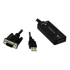 LogiLink VGA with Audio to HDMI Converter - Videokonverter Produktbild