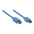 Manhattan USB-A to USB-A Extension Cable, 3m, Male to Female, 5 Gbps (USB 3.2 Gen1 aka USB 3.0) Produktbild Additional View 2 S