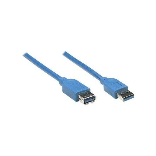 Manhattan USB-A to USB-A Extension Cable, 3m, Male to Female, 5 Gbps (USB 3.2 Gen1 aka USB 3.0) Produktbild Additional View 2 L
