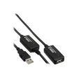 InLine USB 2.0 Aktiv-Verl. - mit Signalverstärkung "Repeater" - ST A / BU A - 25m Produktbild