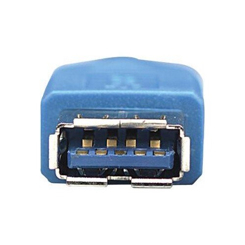 Manhattan USB-A to USB-A Extension Cable, 2m, Male to Female, Blue, 5 Gbps (USB 3.2 Gen1 aka USB 3.0 Produktbild Additional View 3 L