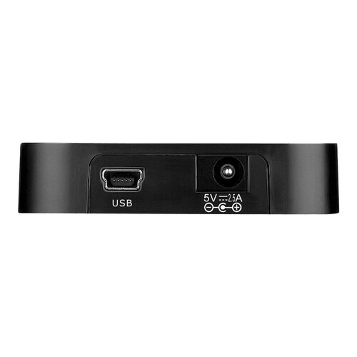 D-Link DUB H4 - Hub - 4 x USB 2.0 - Desktop Produktbild Additional View 2 L