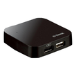 D-Link DUB H4 - Hub - 4 x USB 2.0 - Desktop Produktbild Additional View 3 S