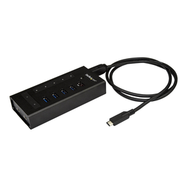 StarTech.com USB Hub 7 Port - Metall - USB-A zu 3x USB-C und 1x USB-C Produktbild