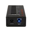 StarTech.com 4 Port USB 3.0 Hub plus 3 Ladeanschlüsse (2x 1A & 1x 2A) Produktbild Additional View 1 S