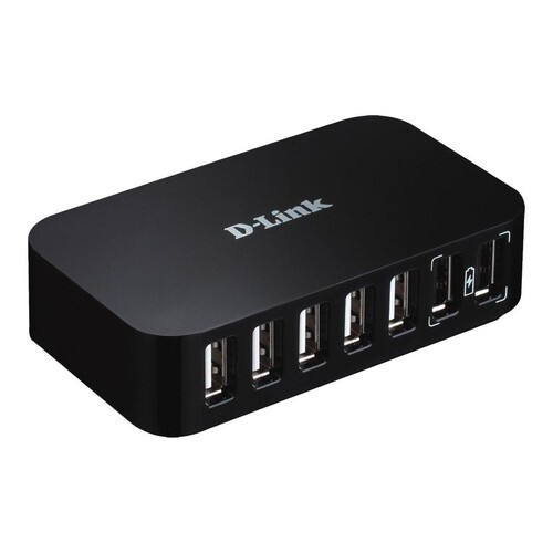 D-Link DUB H7 - Hub - 7 x USB 2.0 - Desktop Produktbild