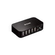 D-Link DUB H7 - Hub - 7 x USB 2.0 - Desktop Produktbild Additional View 1 S