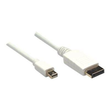 Manhattan Mini DisplayPort 1.1 to DisplayPort Cable, 1080p@60Hz, 2m, Male to Male, 10.8 Gbps, White, Produktbild Additional View 1 S
