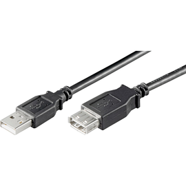Goobay USB Verlängerungskabel 68903 USB 2.0 1,8m A-Stecker/A-Buchse sw Produktbild