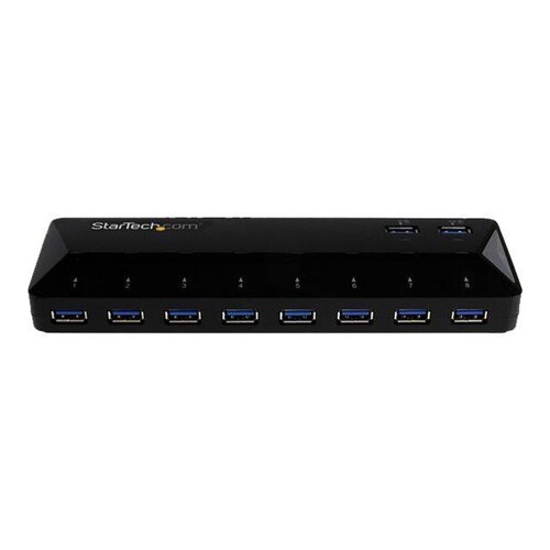 StarTech.com 10 Port USB 3.0 Hub mit Lade- und Sync Port Produktbild Additional View 2 L