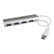 StarTech.com 4 Port kompakter USB 3.0 Hub mit eingebautem Kabel Produktbild Additional View 1 S