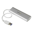 StarTech.com 4 Port kompakter USB 3.0 Hub mit eingebautem Kabel Produktbild Additional View 3 S