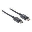Manhattan DisplayPort 1.2 Cable, 4K@60hz, 3m, Male to Male, With Latches, Fully Shielded, Black, Lif Produktbild Additional View 1 S