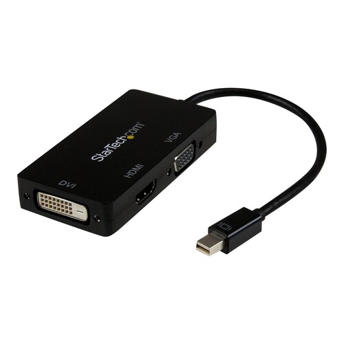 StarTech.com 3 in 1 Mini DisplayPort Adapter - 1080p - Mini DP / Thunderbolt to HDMI / VGA / DVI Spl Produktbild
