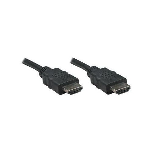 Manhattan HDMI Cable, 1080p@60Hz (High Speed), 7.5m, Male to Male, Black, Fully Shielded, Gold Plate Produktbild Additional View 2 L