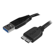 StarTech.com 3m schlankes SuperSpeed USB 3.0 A auf Micro B Kabel - St/St - USB 3.0 Anschlusskabel - Produktbild