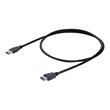 StarTech.com 1m USB 3.0 Verlängerungskabel - USB 3 Typ A Kabel Verlängerung - Stecker/ Buchse - Schw Produktbild Additional View 1 S