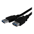 StarTech.com 1m USB 3.0 Verlängerungskabel - USB 3 Typ A Kabel Verlängerung - Stecker/ Buchse - Schw Produktbild Additional View 2 S