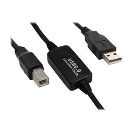 InLine USB 2.0 Kabel - aktiv mit Signalverstärkung "Repeater" - A an B - 10m Produktbild