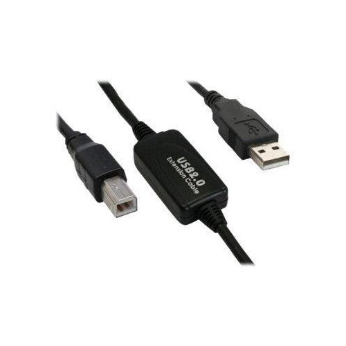 InLine USB 2.0 Kabel - aktiv mit Signalverstärkung "Repeater" - A an B - 10m Produktbild