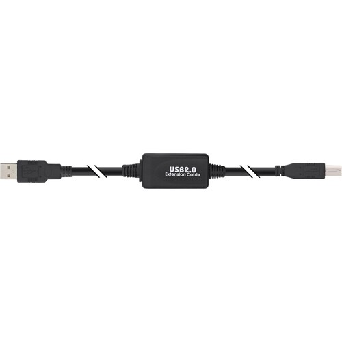 InLine USB 2.0 Kabel - aktiv mit Signalverstärkung "Repeater" - A an B - 10m Produktbild Additional View 1 L