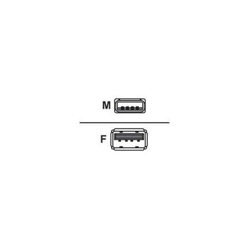 Equip USB-Verlängerungskabel - USB (M) zu USB (W) Produktbild Front View L