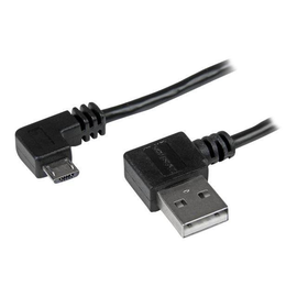 StarTech.com Micro USB Kabel mit rechts gewinkelten Anschlüssen - Stecker/Stecker - 1m - USB A zu Mi Produktbild
