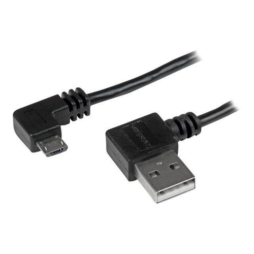 StarTech.com Micro USB Kabel mit rechts gewinkelten Anschlüssen - Stecker/Stecker - 1m - USB A zu Mi Produktbild