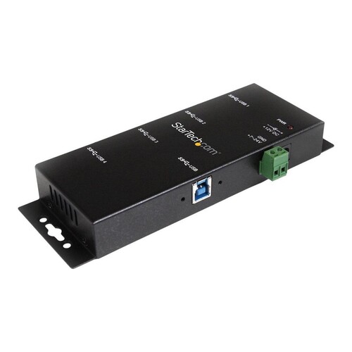 StarTech.com Montierbarer 4 Port Industrieller USB 3.0 SuperSpeed Hub inkl. Netzteil Produktbild