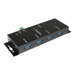 StarTech.com Montierbarer 4 Port Industrieller USB 3.0 SuperSpeed Hub inkl. Netzteil Produktbild Additional View 2 S