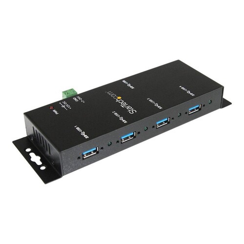 StarTech.com Montierbarer 4 Port Industrieller USB 3.0 SuperSpeed Hub inkl. Netzteil Produktbild Additional View 2 L