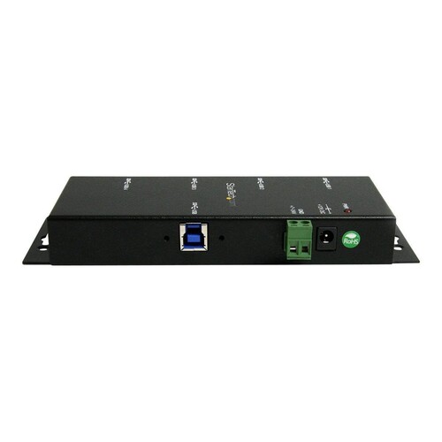 StarTech.com Montierbarer 4 Port Industrieller USB 3.0 SuperSpeed Hub inkl. Netzteil Produktbild Additional View 3 L