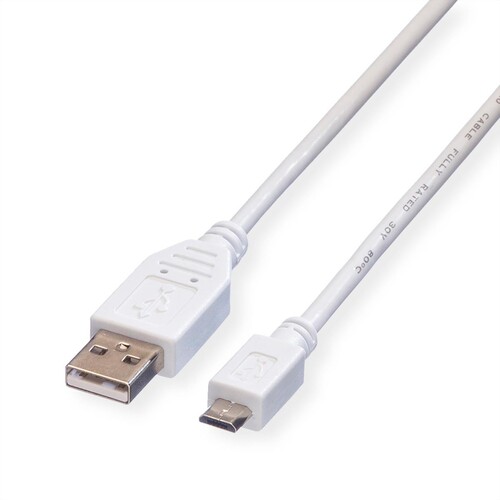 VALUE USB-Kabel - USB (M) zu Micro-USB Typ B (M) Produktbild Additional View 1 L