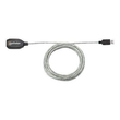 Manhattan USB-A to USB-A Extension Cable, 5m, Male to Female, Active, Translucent Silver, 480 Mbps ( Produktbild Additional View 3 S