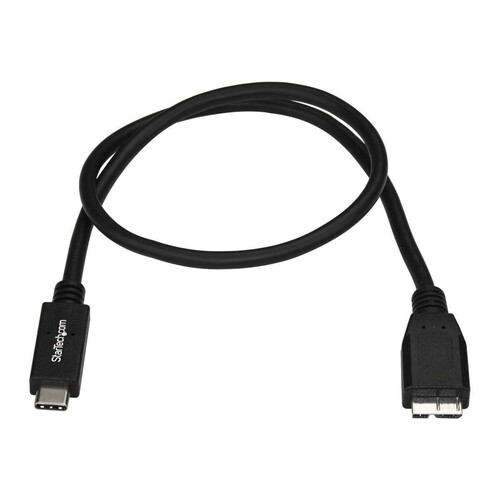 StarTech.com USB C to Micro USB Cable 0.5m - USB 3.1 Type C to Micro USB Type B Cable - Micro USB 3. Produktbild Additional View 2 L