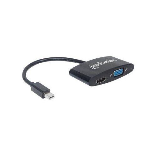 IC Intracom Manhattan Mini DisplayPort 1.2 to HDMI or VGA Adapter Cable (2-in-1) Produktbild Additional View 1 L