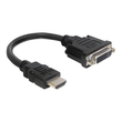 Delock Adapterkabel - HDMI männlich zu DVI-I weiblich Produktbild
