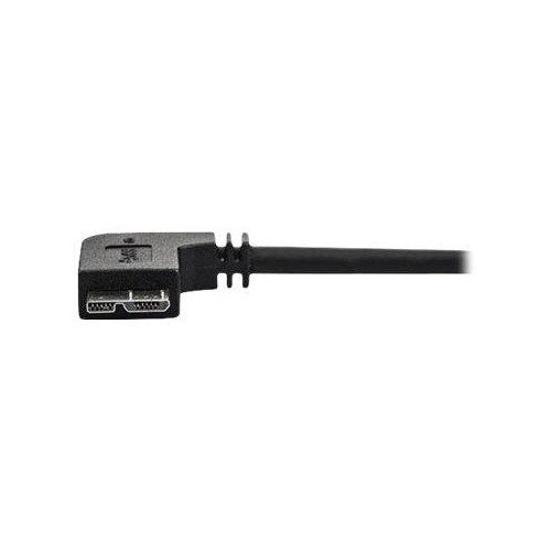 StarTech.com 50cm Slim Micro USB 3.0 Kabel linksgewinkelt - USB 3.1 Gen 1 (5 Gbit/s) Produktbild Additional View 3 L