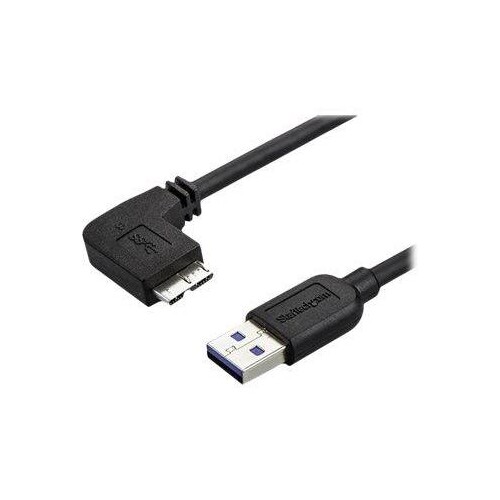 StarTech.com 50cm Slim Micro USB 3.0 Kabel linksgewinkelt - USB 3.1 Gen 1 (5 Gbit/s) Produktbild Additional View 4 L