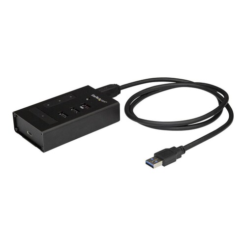 StarTech.com 4 Port USB Hub - Metall - USB-A zu 3x USB-A und 1x USB-C Produktbild
