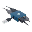 Manhattan USB-A 4-Port Micro Hub, 4x USB-A Ports, Blue, 480 Mbps (USB 2.0) Produktbild Additional View 1 S