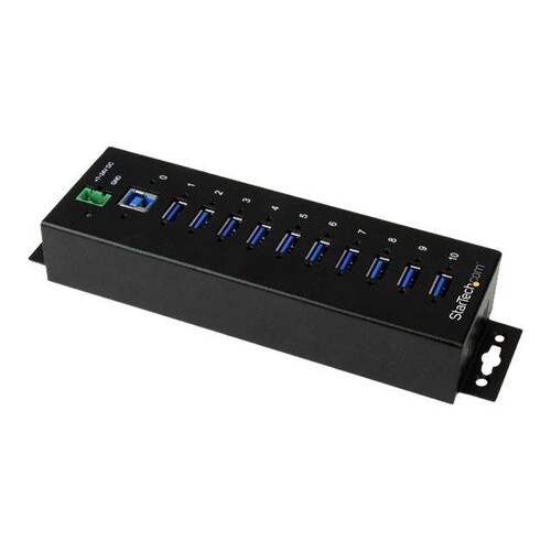 StarTech.com 10 Port Industrieller USB 3.0 Hub Produktbild Additional View 1 L