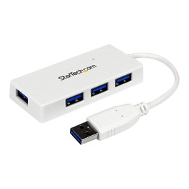 StarTech.com 4 Port USB 3.0 SuperSpeed Hub - Weiß Produktbild