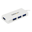 StarTech.com 4 Port USB 3.0 SuperSpeed Hub - Weiß Produktbild Additional View 4 S