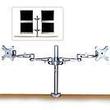 Lindy Dual Adjustable LCD Arms - Montagekomponente (2 Gelenkarme) Produktbild Additional View 3 S
