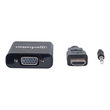 Manhattan HDMI auf VGA-Konverter, HDMI-Stecker auf VGA-Buchse, mit Audio, optionaler USB Micro-B-Str Produktbild Additional View 2 S